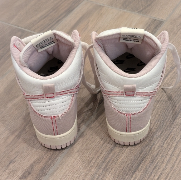 Nike Dunk High 1985 Barely Rose Denim Sneakers - Picture 5 of 8